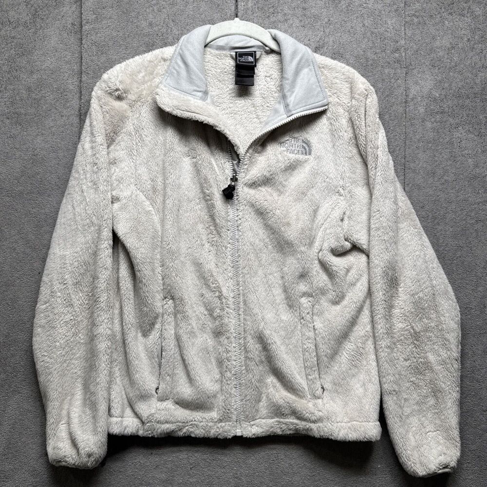 The North Face Jacket Womens Small Osito Oso Fleece Full Zip Neutral Granola‎